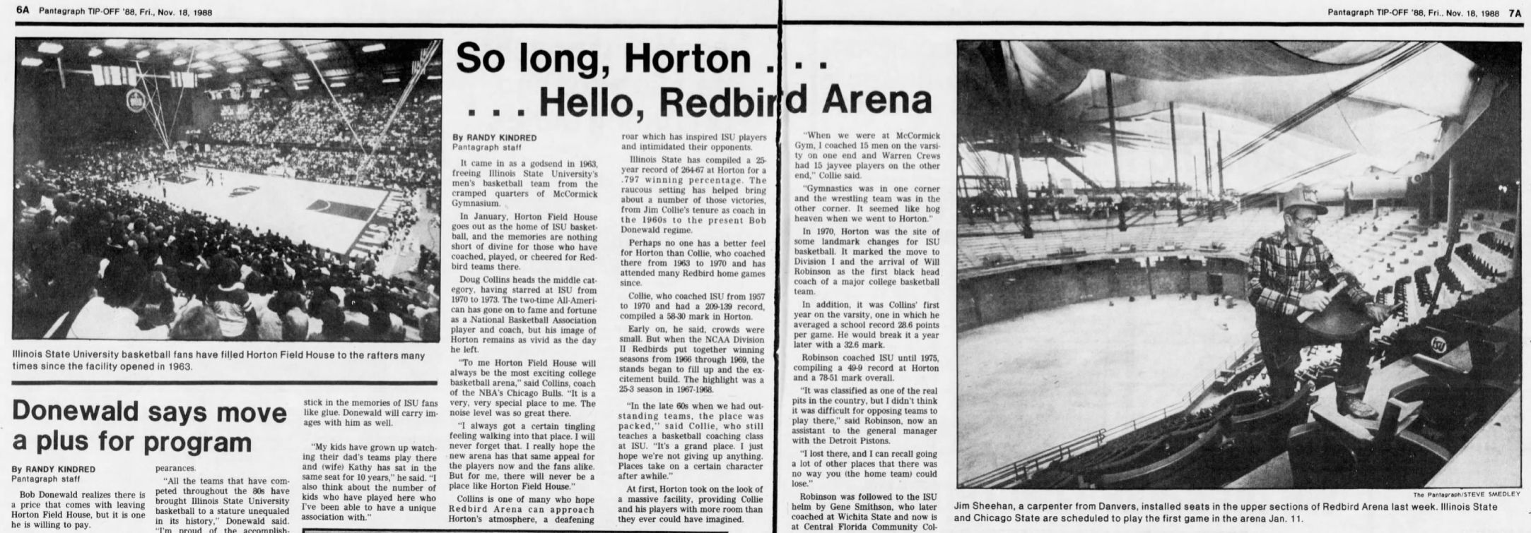 So long, Horton...Hello, Redbird Arena